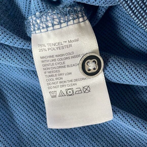 Tommy Bahama Blue Polo Shirt L - Picture 7 of 7